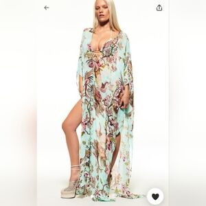 ROBERTO CAVALLI X SKIMS LONG KAFTAN Fagianella Floral Print M Limited Sold Out